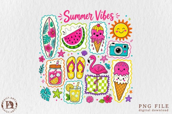 Beach Collage Summer PNG: Essential Design Elements