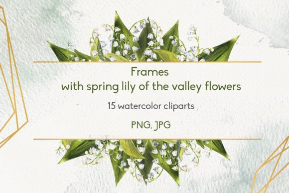 Elegant Spring Lily of the Valley Frames for Modern Design