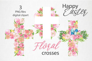 Floral Easter Cross Watercolor: Elevate Your Design Projects