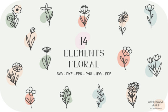 Hand-Drawn Flowers and Leaves: A Botanical Design Toolkit