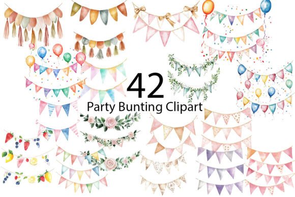 Party Bunting Sublimation Clipart: Your Creative Toolkit