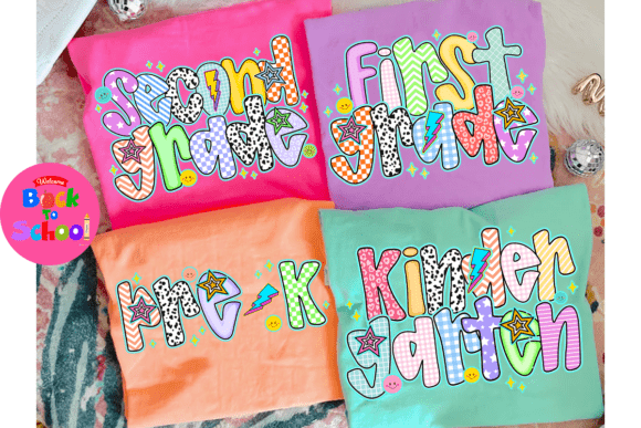 Preppy Doodle Back to School Png Bundle: Design Assets