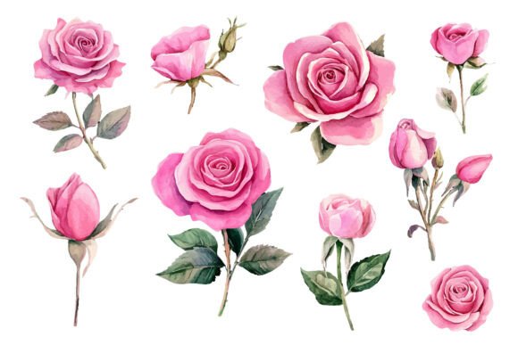 The Enduring Appeal of Watercolor Pink Rose in Modern Design