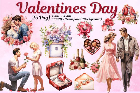 Valentine's Day Watercolor Sublimation: A Design Resource