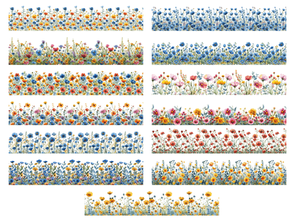 Watercolor Wildflower Borders: A Designer's Natural Touch